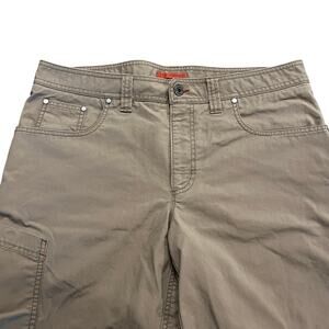 LL Bean Mens Brown Cargo Canvas Casual Short Hiking‎ Outdoor Sz 35